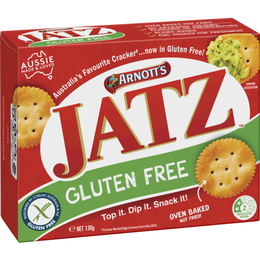 Arnotts Jatz Gluten Free Original Crackers 130g