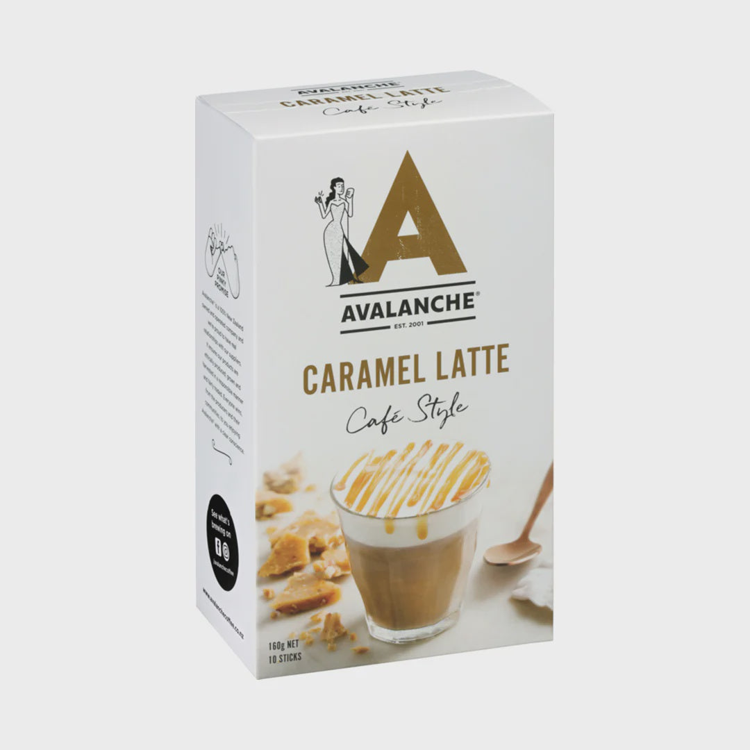 Avalanche Cafe Style Caramel Latte Sachet 10pk 160g