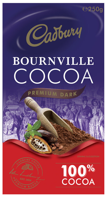 Cadbury Bournville Cocoa Premium Dark Cocoa Powder 250g