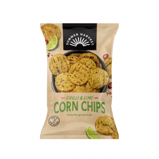 Summer Harvest Corn Chips GF Chilli & Lime 200g