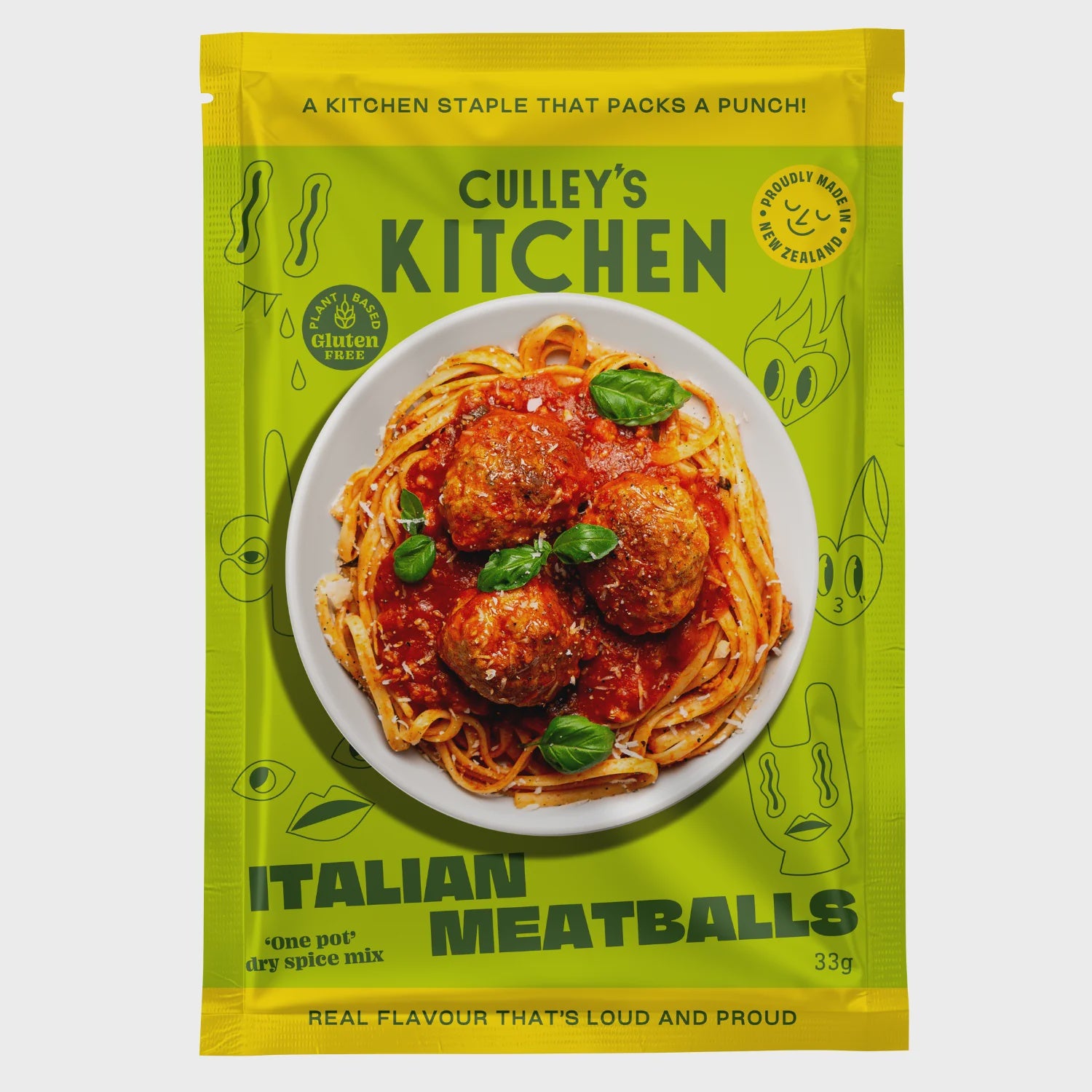 Culleys Kitchen Italian Meatballs Spice Mix 33g