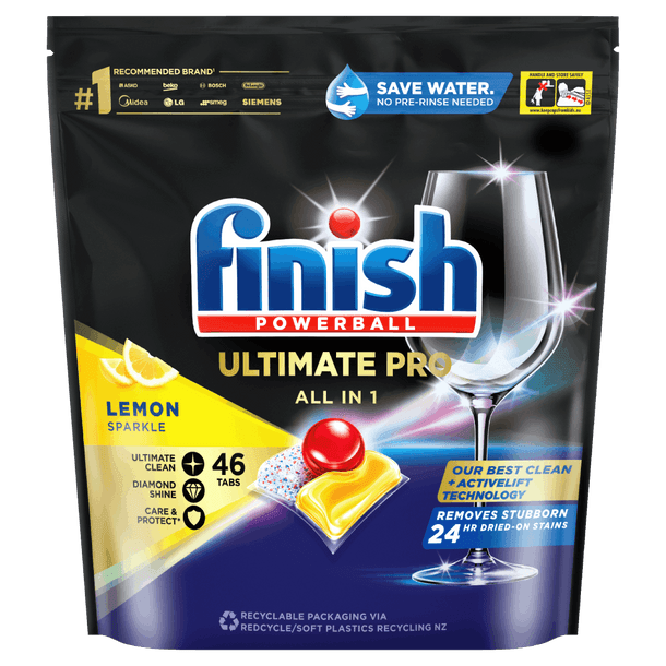 Finish Quantum Ultimate Pro Lemon Dishwasher Tablets 60pk