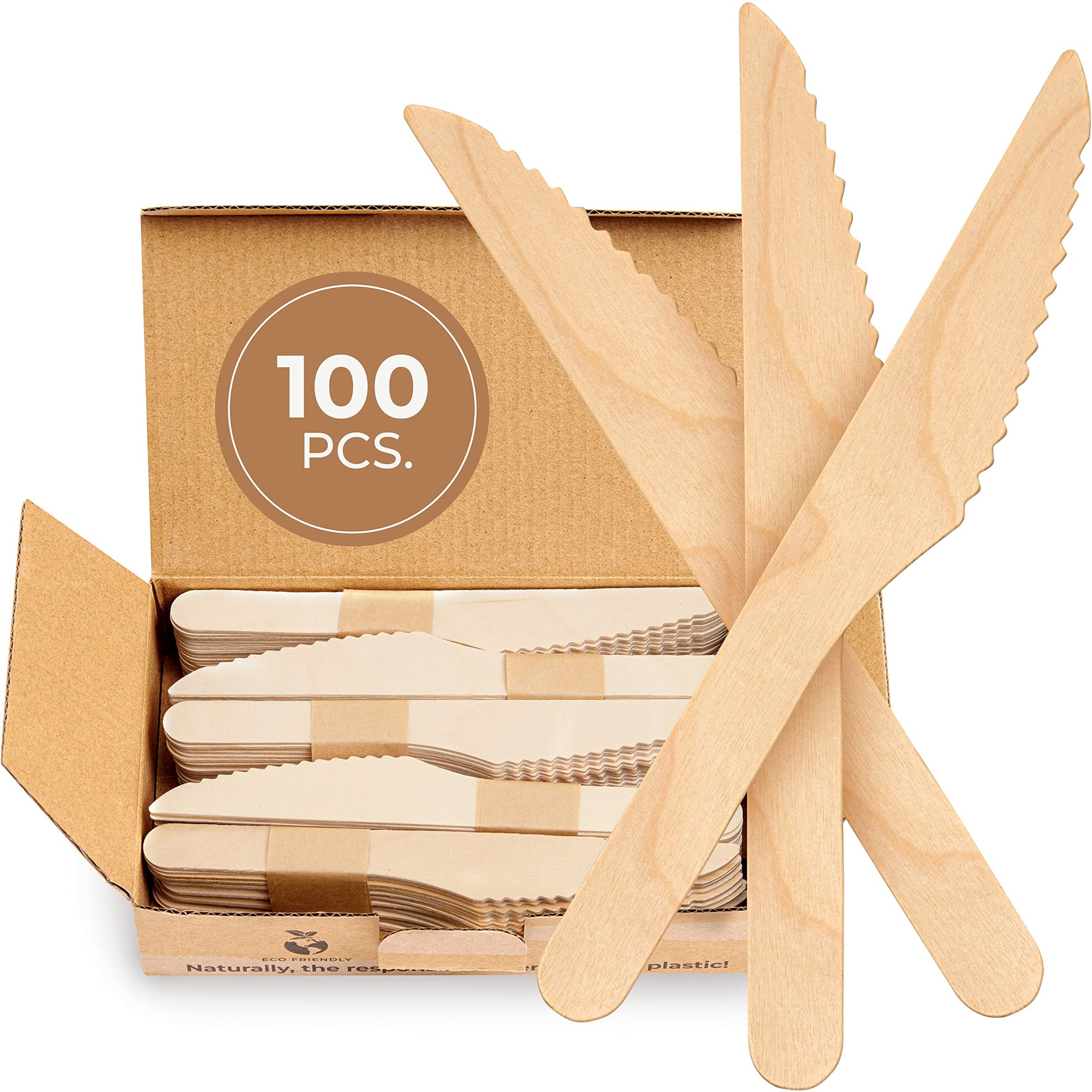 Gilmours Disposable Wooden Knives 100pk