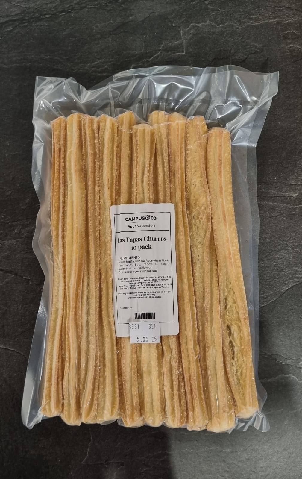 Las Tapas Churros Frozen 10pk