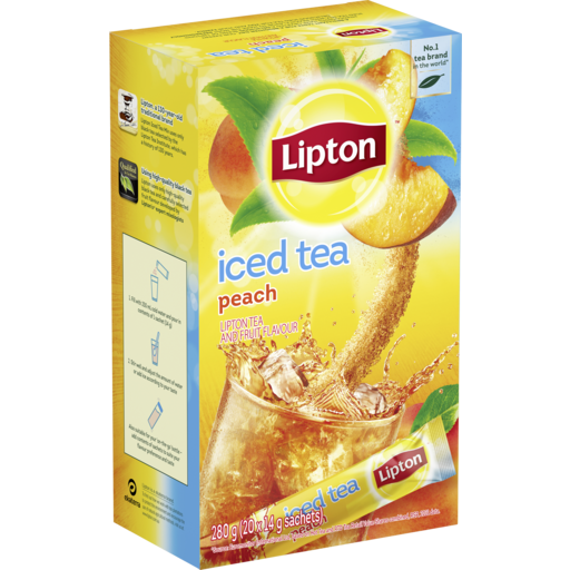 Lipton Peach Iced Tea Sachets 20pk 280g