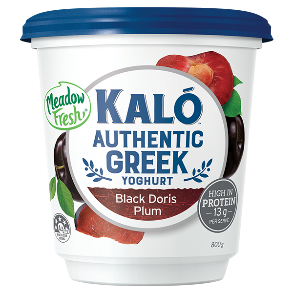 Meadow Fresh Kalo Greek Yoghurt Black Doris Plum 800g