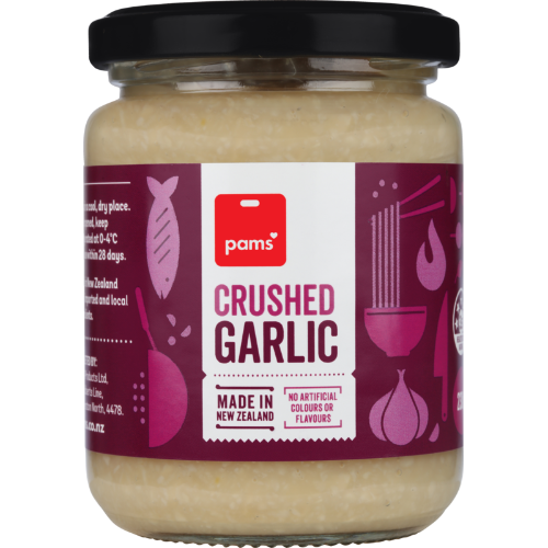 Pams Crushed Garlic 230g