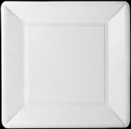 Hosti Geneva Disposable Square Snack Paper Plates 13 x13cm 50pk