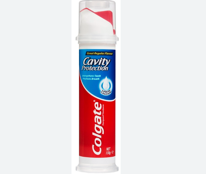 Colgate Toothpaste Pump Cavity Protection Regular 130g