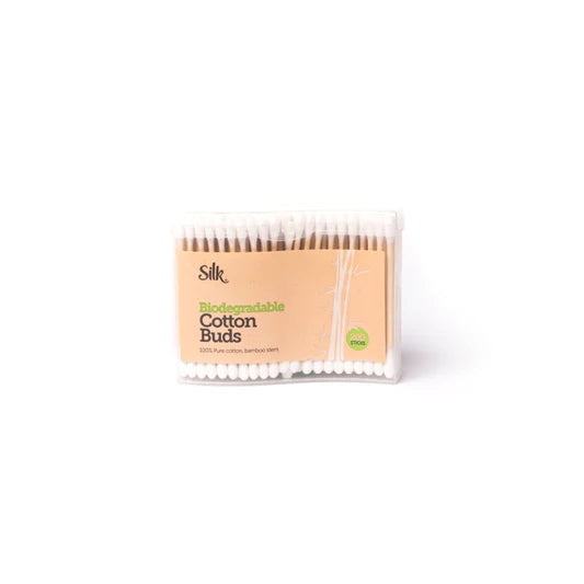 Silk Biodegradable Bamboo Stemmed Cotton Buds 200pk