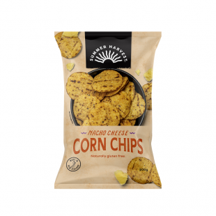 Summer Harvest Corn Chips GF Nacho Cheese 200g