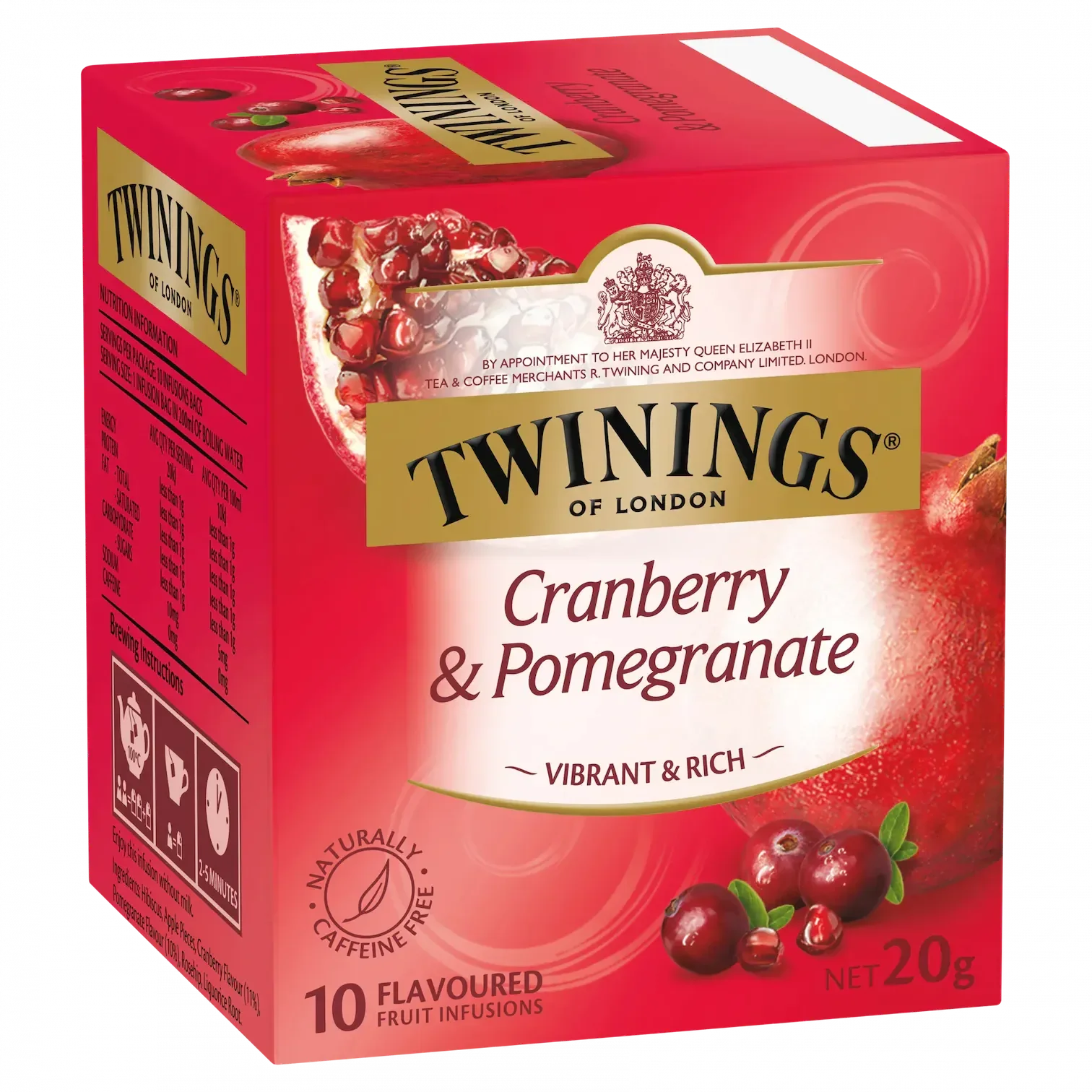 Twinings Cranberry Pommegranite Tea Bags 10pk 20g