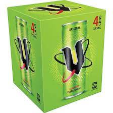 V Green Guarana 250ml Can 4pk