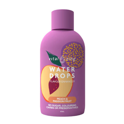 Vitalzing Water Drops Peach & Passionfruit 40ml