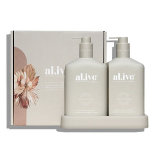 al.ive Wash & Lotion Duo + Tray - Sea Cotton & Coconut