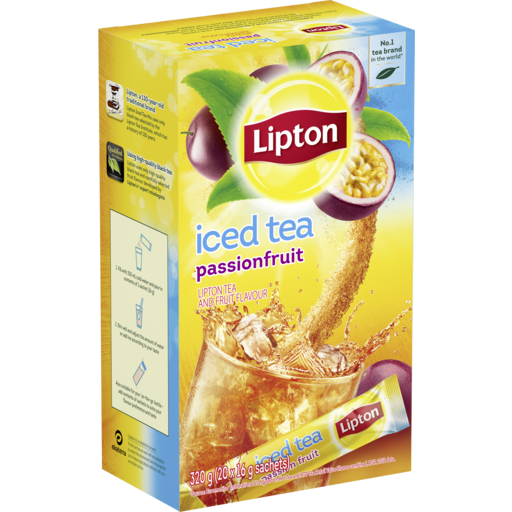 Lipton Passionfruit Iced Tea Sachets 20pk 320g