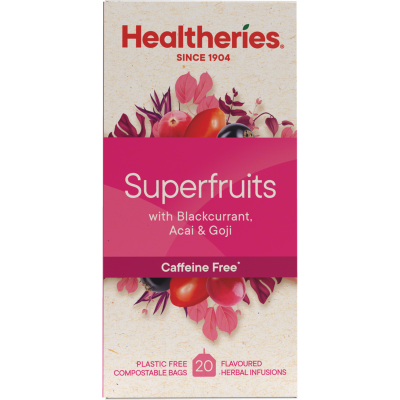 Healtheries Blackcurrant Cranberry Acai & Goji Tea 20pk