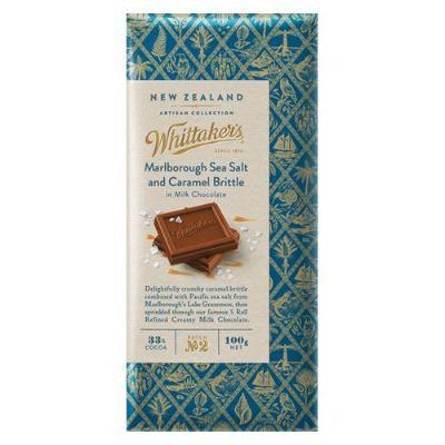 Whittakers Marlborough Sea Salt & Caramel Brittle Block 100g