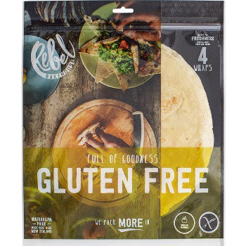 Rebel Bakehouse Gluten Free White Wraps 4pk