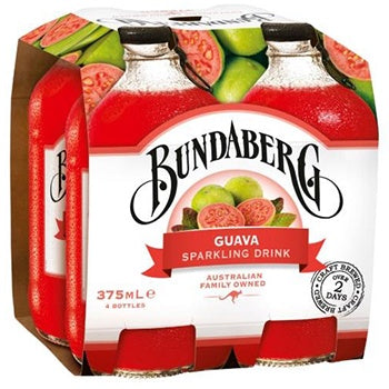 Bundaberg Guava Soft Drink 4pk x 375ml