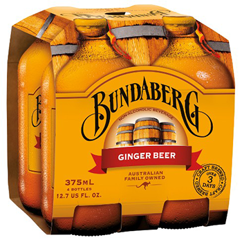 Bundaberg Ginger Beer 4pk x 375ml