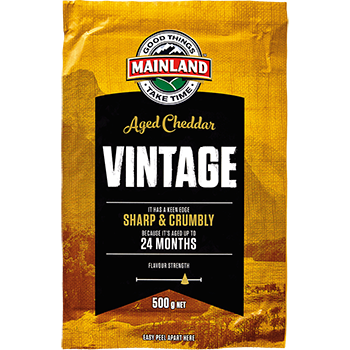 Mainland Vintage Cheddar Cheese Block 250g