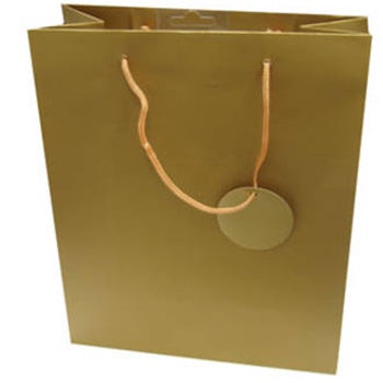 Image Gallery Small Gold Gift Bag