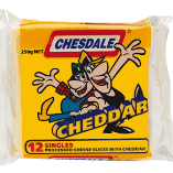 Chesdale Cheddar Cheese Slices 250g