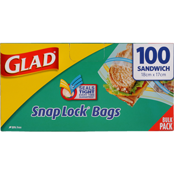 Glad Snaplock Sandwich Bags 100pk