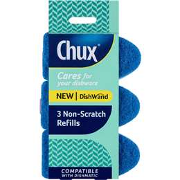 Chux Non Scratch Dishwand Refills 3pk