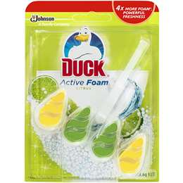 Duck Active Foam Toilet Flush Rim Block Citrus