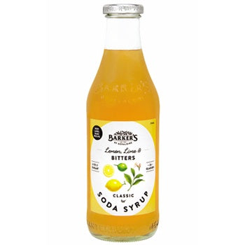 Barkers Lemon Lime & Bitters Syrup 710ml