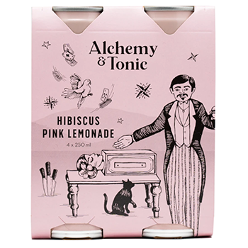 Alchemy & Tonic Hibiscus Pink Lemonade 4pk x 250ml