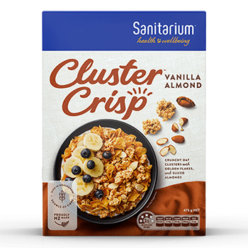 Sanitarium Cluster Crisp Vanilla Almond Cereal 475g