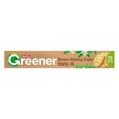 Multix Greener Brown Baking Paper 15m x 30cm