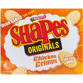 Arnotts Shapes Chicken Crimpy Crackers 175g