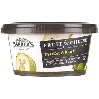 Barkers Feijoa & Pear Fruit for Cheese Paste 210g