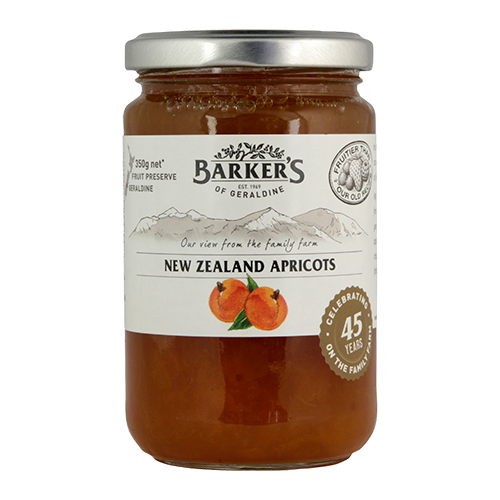 Barkers NZ Apricots Fruit Preserve 350g