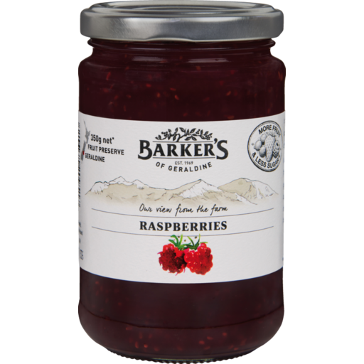 Barkers Raspberries Fruit Preserve 350g