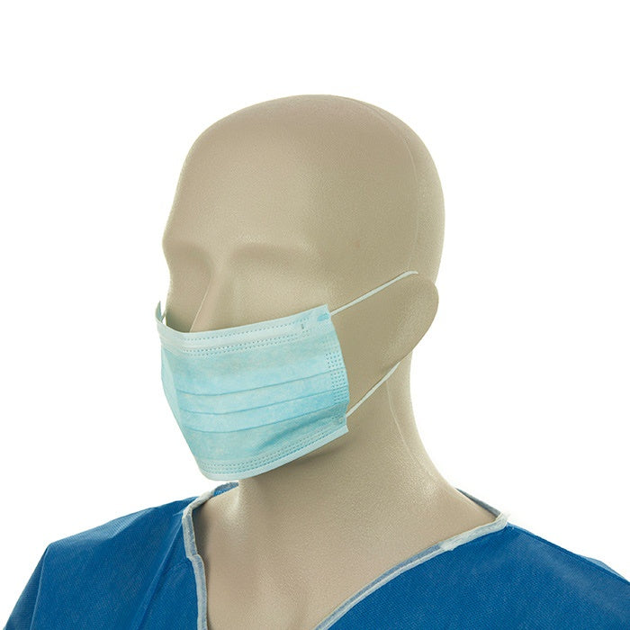 Bastion Surgical Face Mask Blue Earloops 10pk