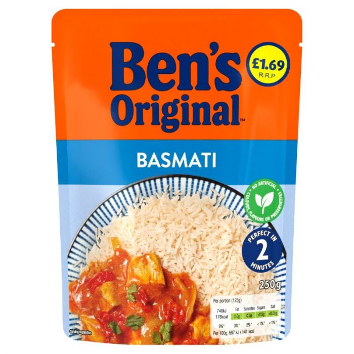 Bens Original Basmati Rice Pouch 250g