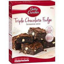 Betty Crocker Triple Chocolate Brownie Mix 500g