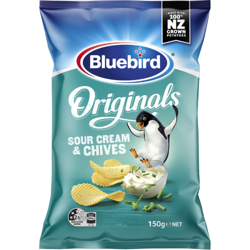 Bluebird Original Cut Sour Cream & Chives 150g