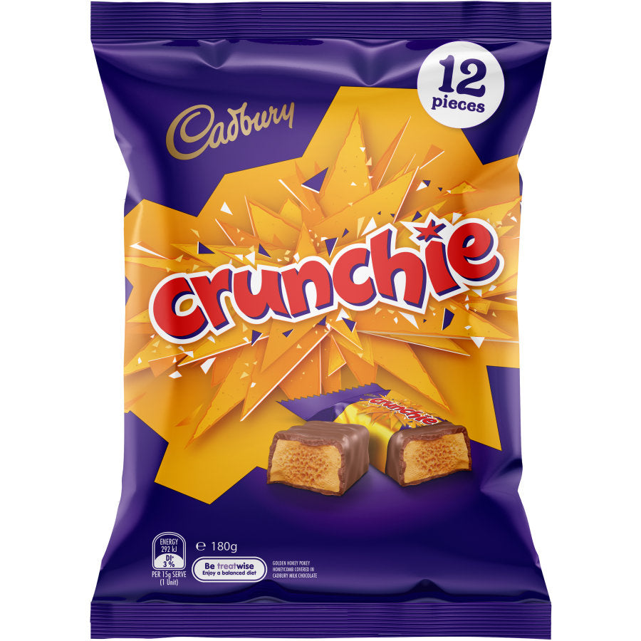 Cadbury Crunchie Share Pack Chocolate 12pk 180g