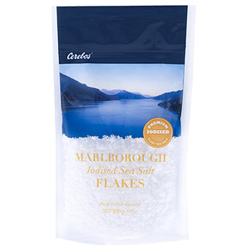 xxCerebos Flaky Salt - Iodised 100g