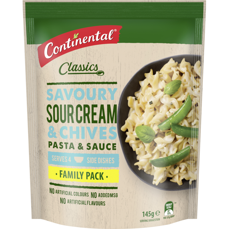 Continental Classics Savoury Sour Cream & Chives Pasta & Sauce 145g