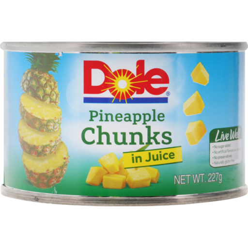 Dole Pineapple Chunks In Juice 227g