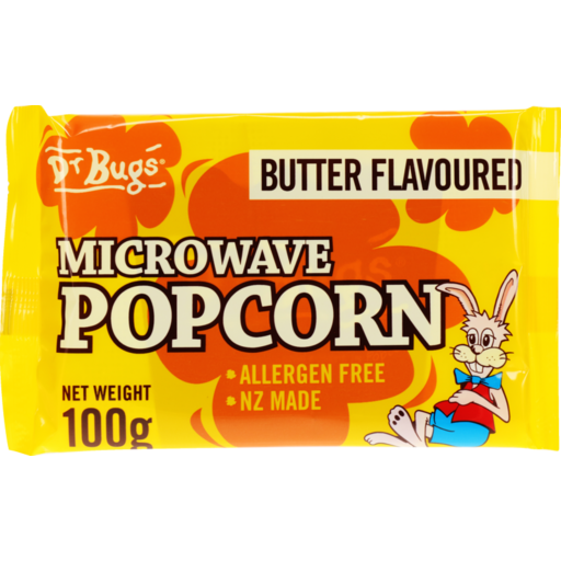 Dr Bugs Buttered Microwave Popcorn 100g