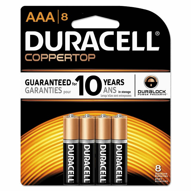 xx Duracell Coppertop AAA 8pk