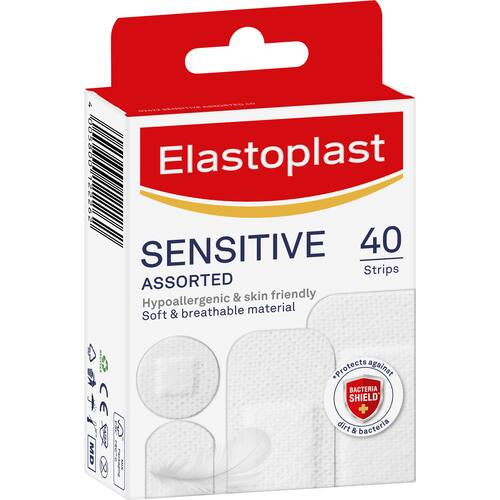 Elastoplast Sensitive Strip Plasters 40pk